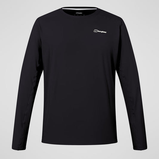 Men's Delta Long Sleeve Tech Tee - Black