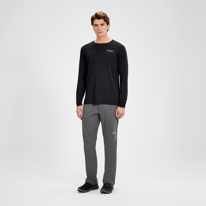 Men's Delta Long Sleeve Tech Tee - Black
