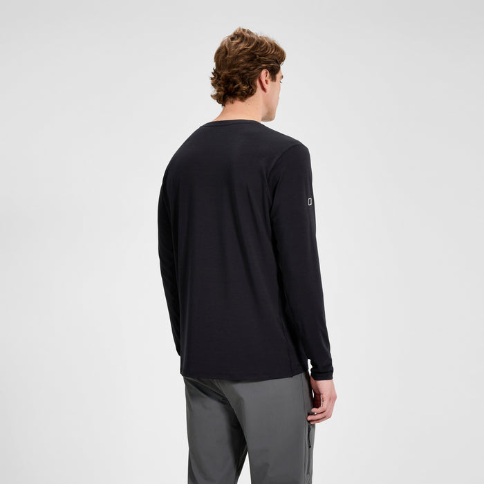 Men's Delta Long Sleeve Tech Tee - Black