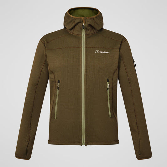 Men's Pravitale MTN 2.0 Hooded Fleece Jacket - Green/Brown