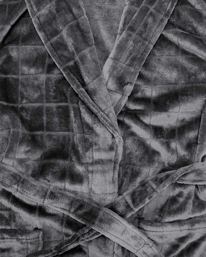 Mens Waffle Fleece Dressing Gown - Image 2 - Country Collection