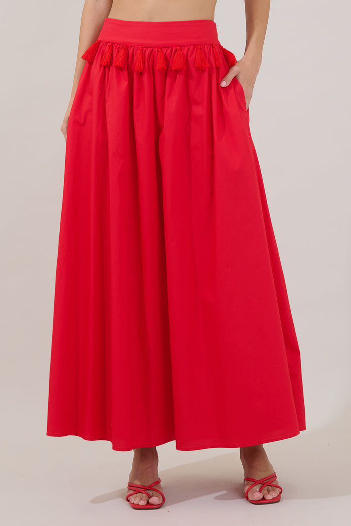 Merony Tassel Maxi Skirt