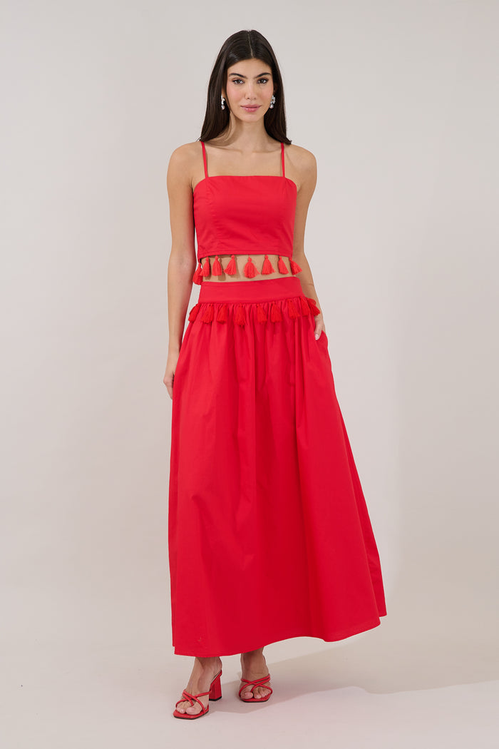 Merony Tassel Maxi Skirt