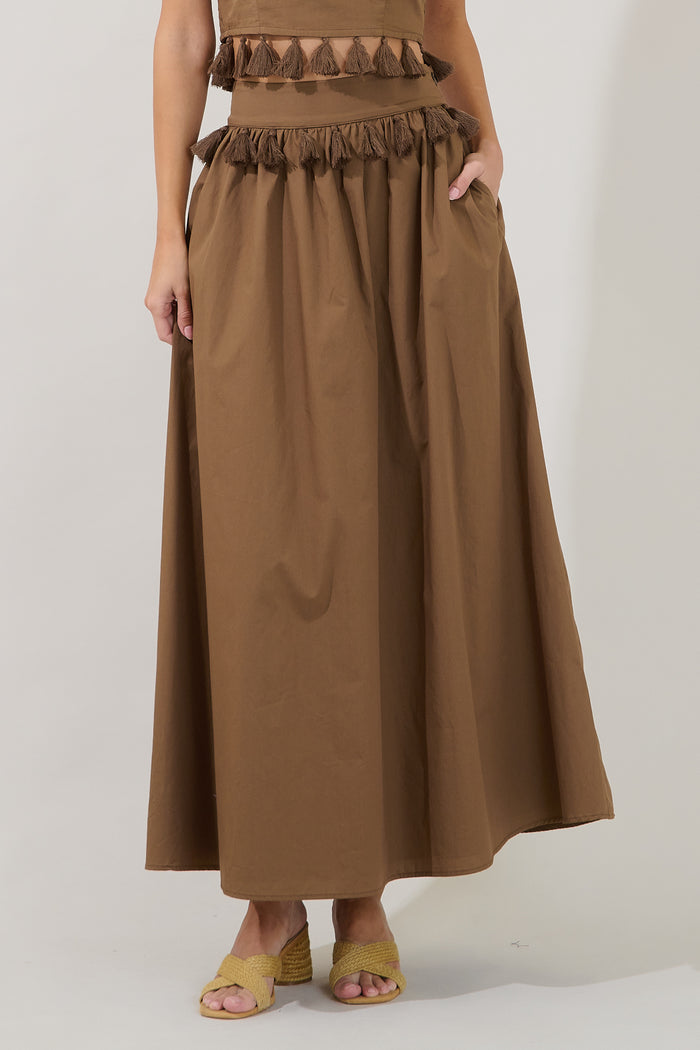Merony Tassel Maxi Skirt