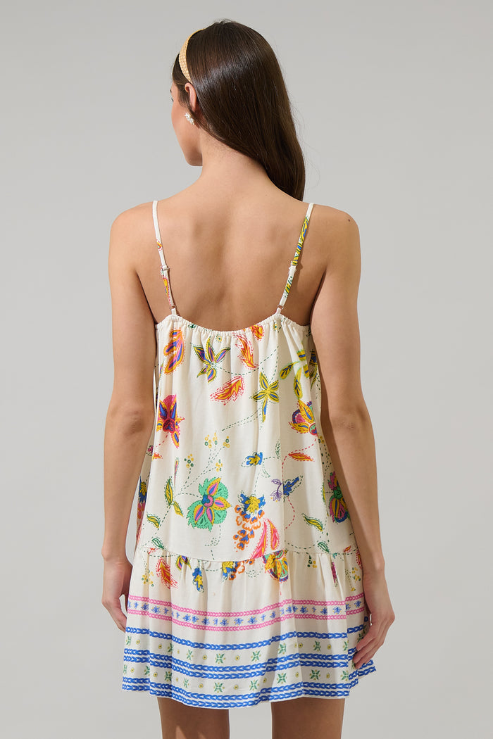 Miraflor Jenny Shift Mini Dress