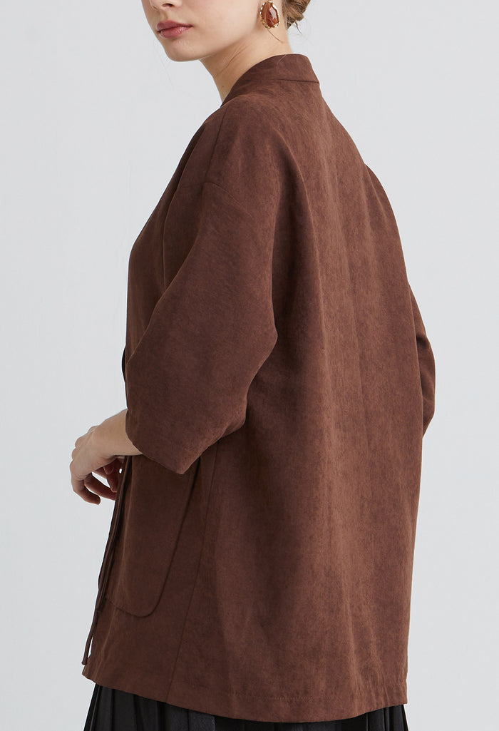 Mirra Oriental V-Neck Kimono Blouse