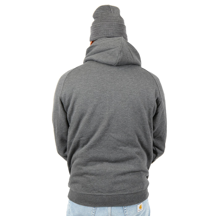 Montana Cans Typo Logo Zip-Hoodie Charcoal