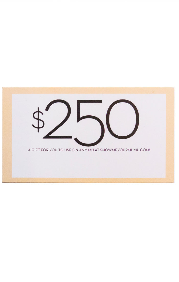 Mumu Gift Card ~ $250
