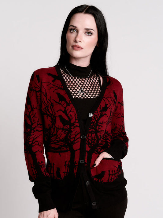 MURDER OF CROWS CARDIGAN