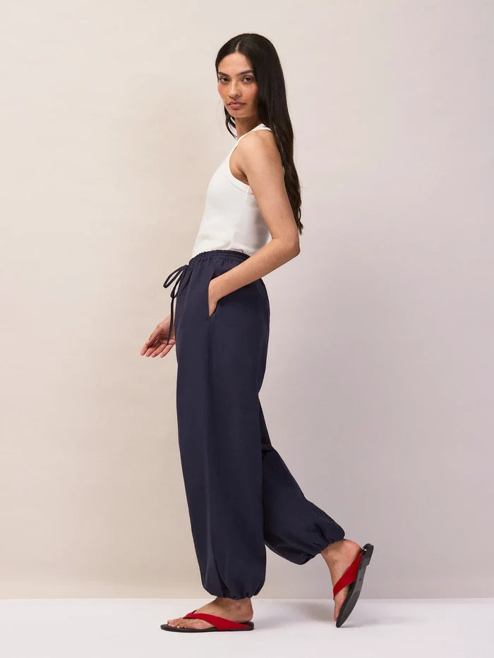Navy Balloon Trousers
