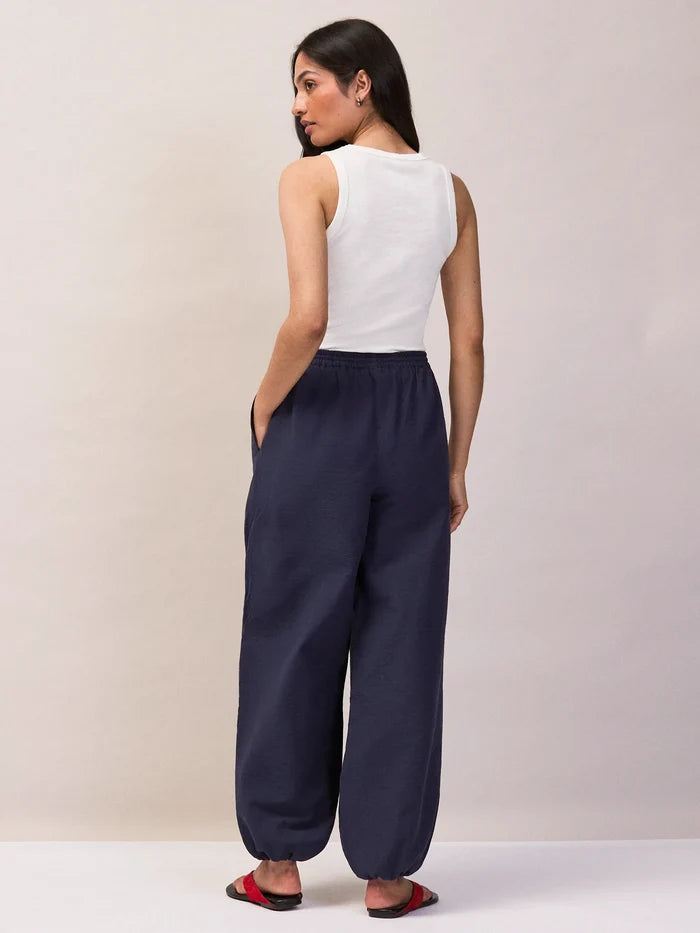 Navy Balloon Trousers
