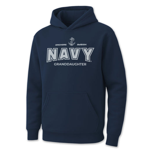 Navy Granddaughter Youth Hood (Navy)