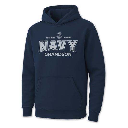 Navy Grandson Youth Hood (Navy)