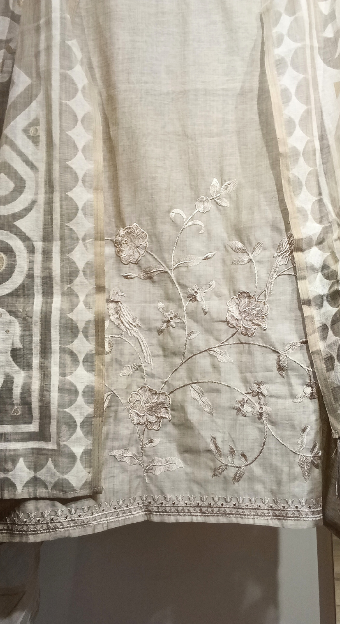 Nazakat Aura Chanderi Semi - Stitch Cotton Suit