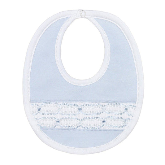 Nellapima - Signature Smocked Boys Bib – Blue