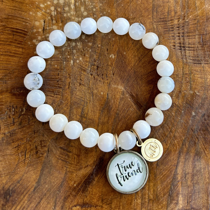 True Friend (Creamy White Shades Beads)
