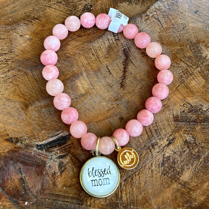 Blessed Mom (Coral Beads)