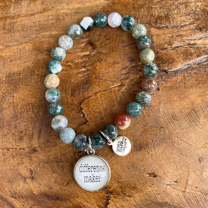 Difference Maker (Gray Marbled Tone Beads)