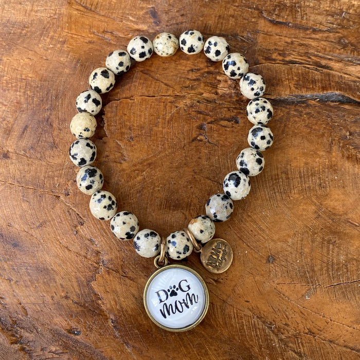 Dog Mom (Dalmatian Beads)