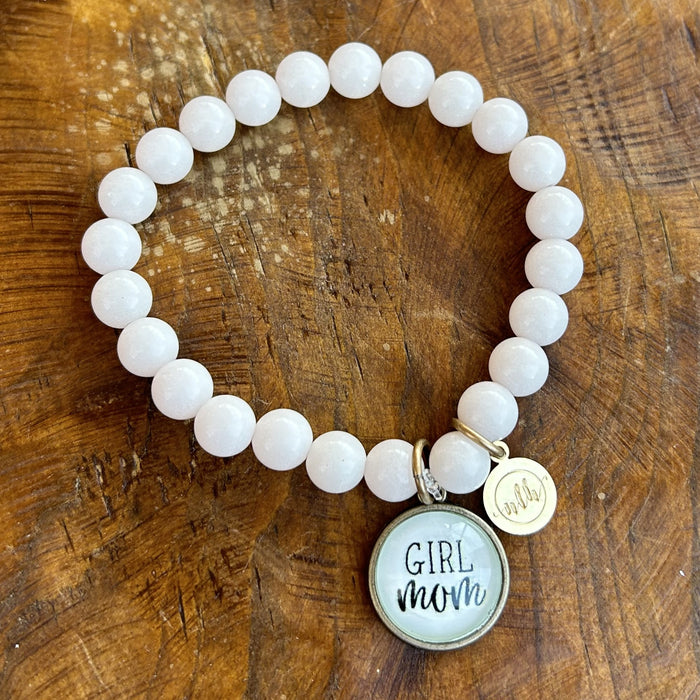 Girl Mom (Blush Pink Beads)