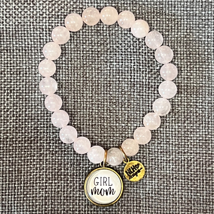 Girl Mom (Clear Beads)