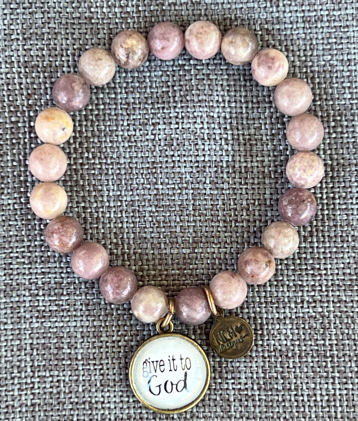 Give it to God (Taupe Marbled Beads)
