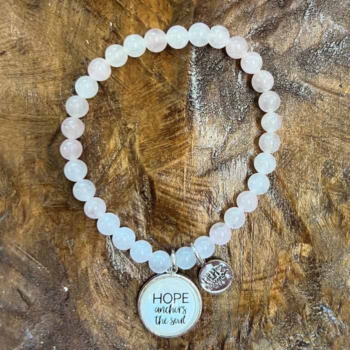 Hope Anchors the Soul (Clear Beads)