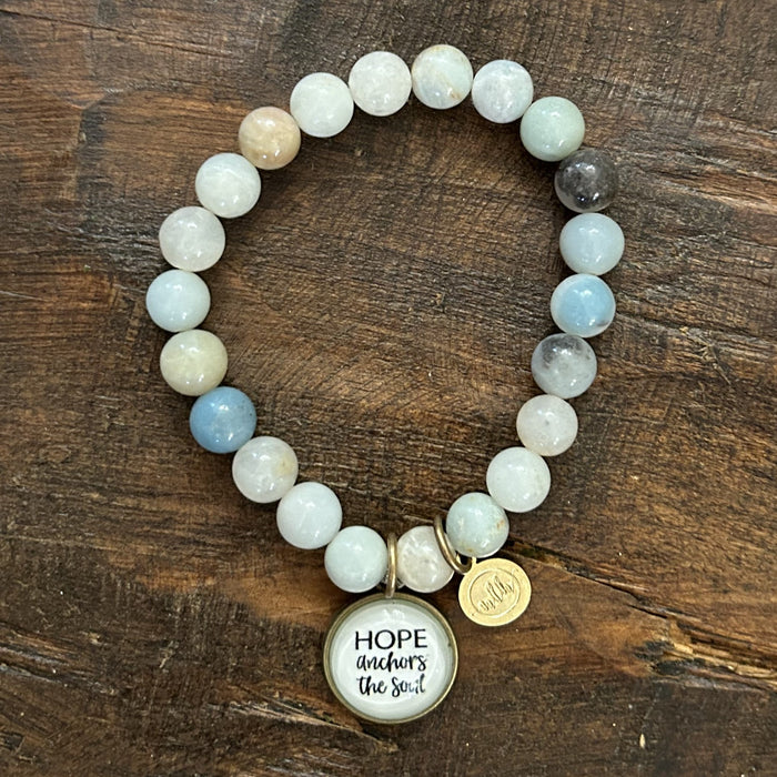 Hope Anchors the Soul (Light Gray Beads)