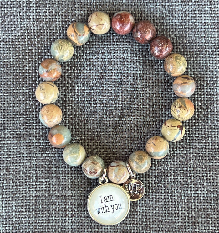 I Am With You (Beige & Brown Earth Tone Beads)