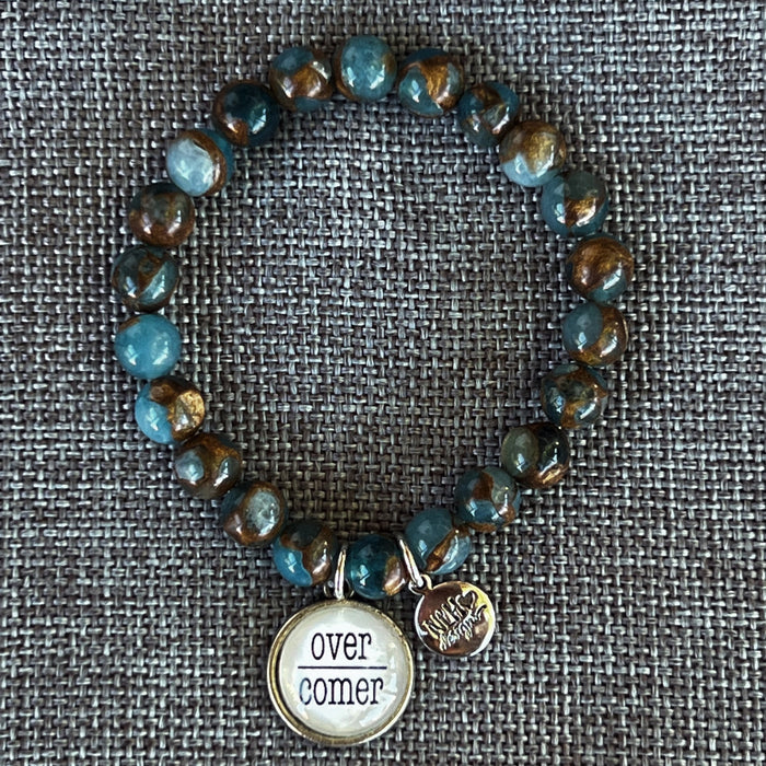 Over Comer (Green & Brown Earth Tones)
