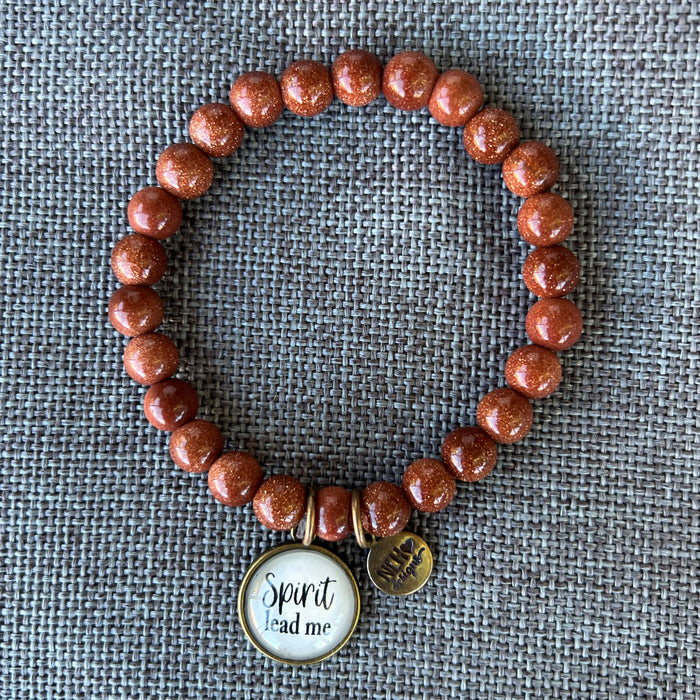 Spirit Lead Me (Rust Glitter Beads)