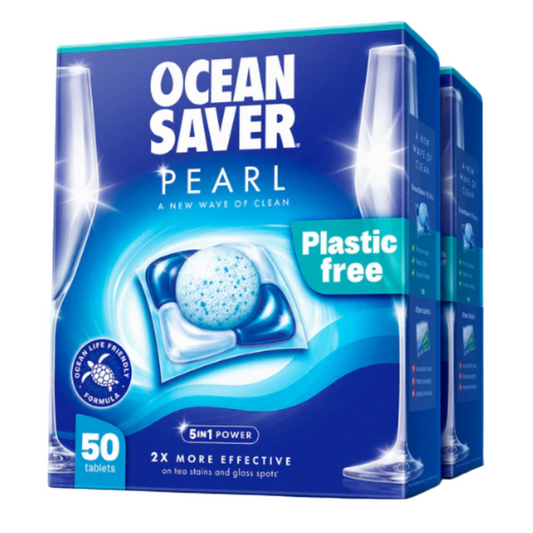 OceanSaver Pearl 5-in-1 Plastic Free Dishwasher Tablets 50 pack