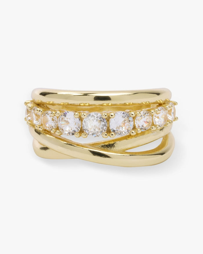 "Oh She Fancy" Stacked Diamond Ring by Melinda Maria
