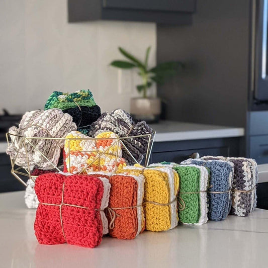 Organic Cotton Dishcloths | 3 Pack - Greenbriar Market + Refillery