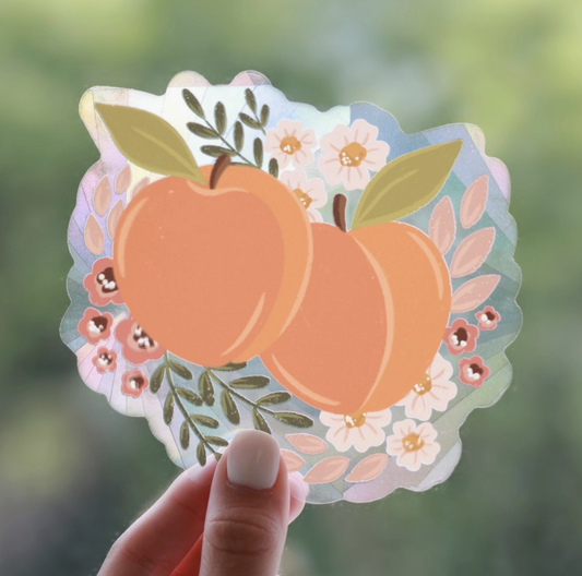 Peaches Window Decal