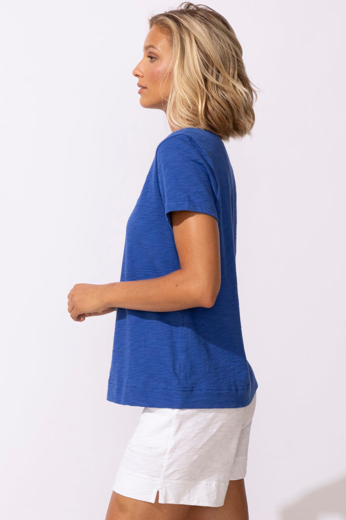 Peruvian Cotton V-Neck Tee - 10000