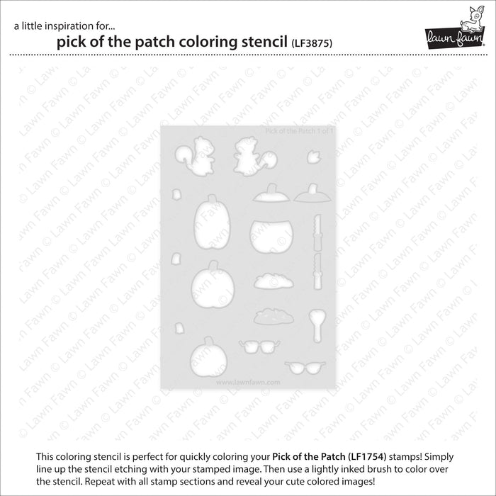 pick of the patch coloring stencil
