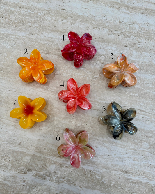 Pinces fleurs rouge/orange DS.Sélection