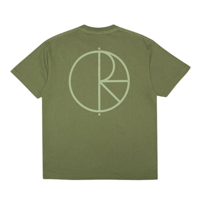 Polar Skate Co. Stroke Logo Contrast T-Shirt Moss Green