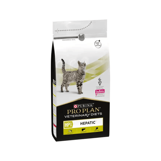 Purina Pro Plan Veterinary Diets HP Hepatic Dry Cat Food on white background