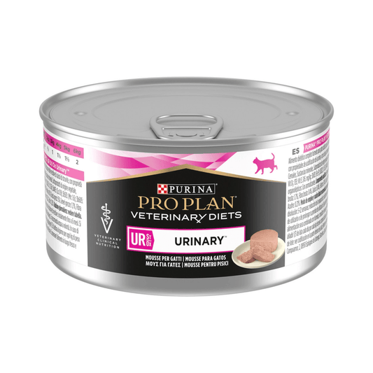 Purina Pro Plan Veterinary Diets UR Urinary Wet Cat Mousse on white background