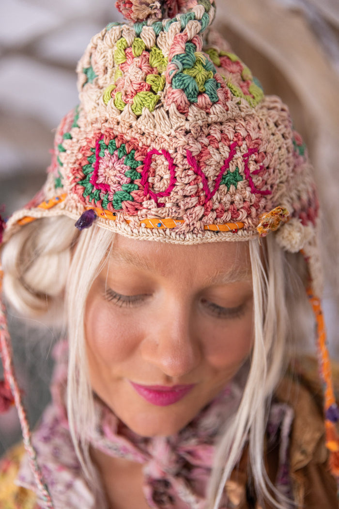 Quiltwork Brux Trapper Hat Magnolia Pearl Clothing