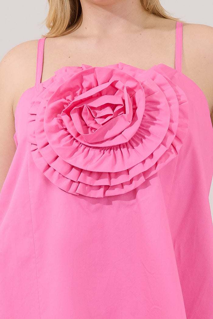 Raisley Rose Shift Mini Dress Curve