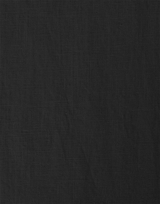 Remnant 70cm -Black Washed Pure Linen Fabric (Copy)