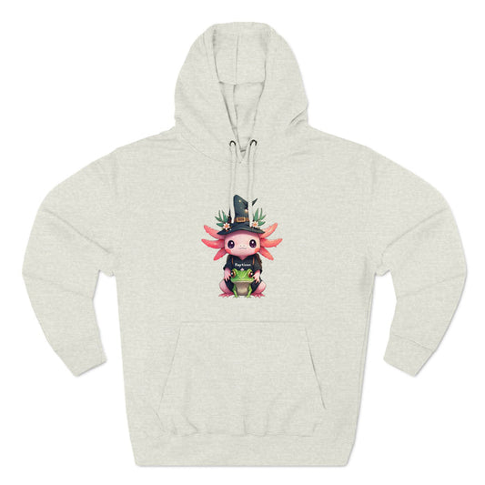 Repticon Three-Panel Fleece Hoodie w/ Axolotl