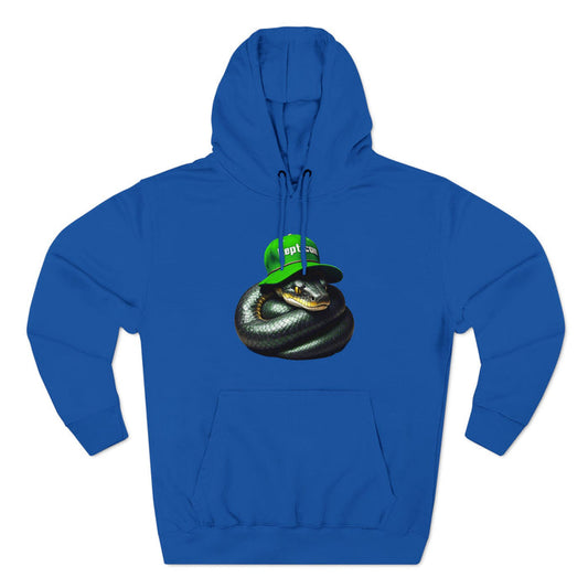 Repticon Three-Panel Fleece Hoodie w/ Black Snake