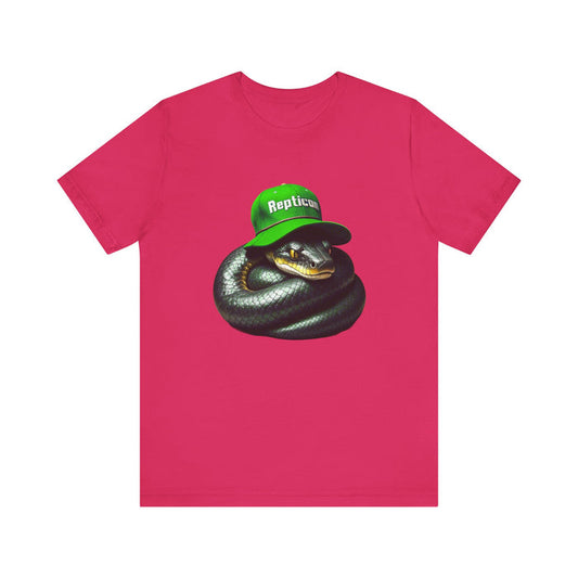 Repticon Unisex Jersey Short Sleeve Tee w/ Black Snake