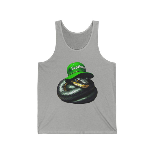 Repticon Unisex Jersey Tank w/ Black Snake