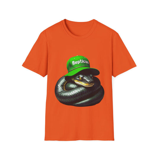 Repticon Unisex Softstyle T-Shirt w/ Black Snake