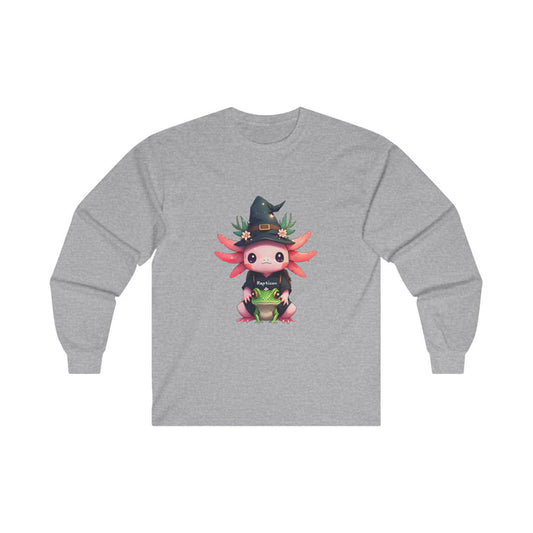Repticon Unisex Ultra Cotton Long Sleeve Tee w/ Axolotl